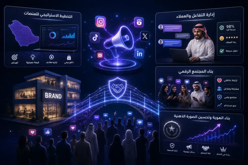 إدارة منصات التواصل الاجتماعي