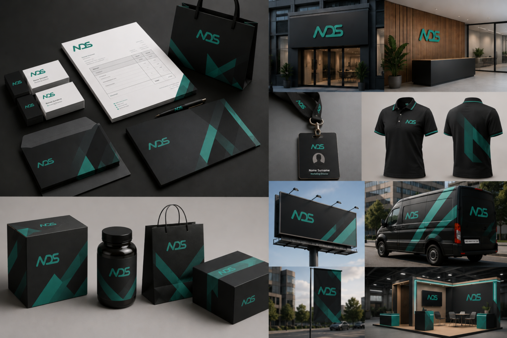 شركة تصميم الهوية البصرية والبراندينج في السعودية. نُصمم شعارات احترافية، هويات تجارية متكاملة، وملفات شركات تعريفية تمنح علامتك حضوراً يسبق منافسيك.