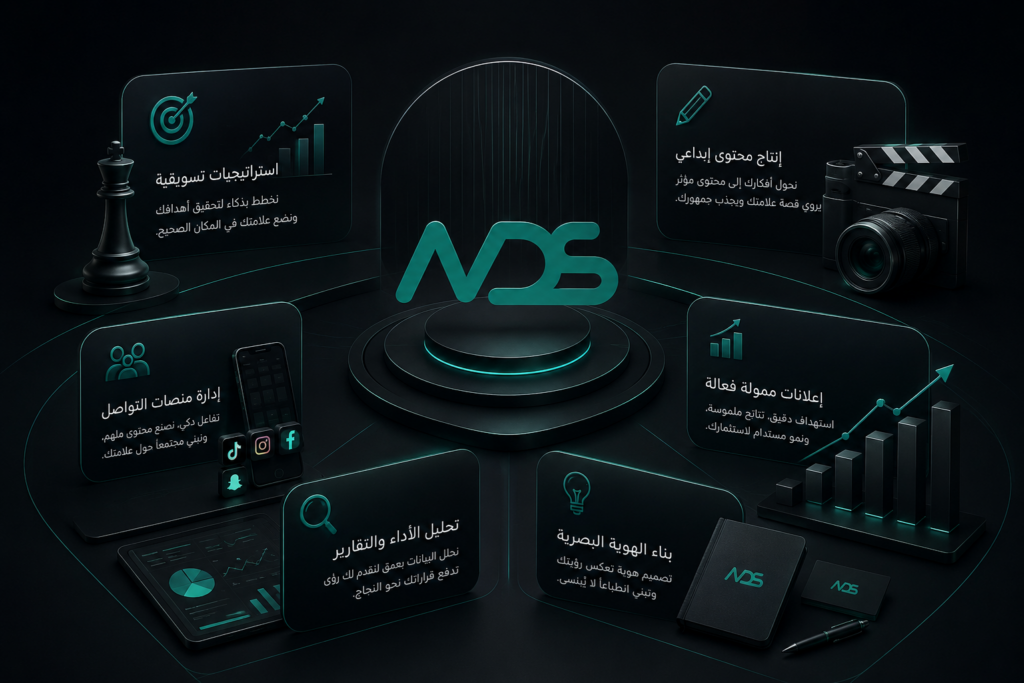 شركة تصميم الهوية البصرية والبراندينج في السعودية. نُصمم شعارات احترافية، هويات تجارية متكاملة، وملفات شركات تعريفية تمنح علامتك حضوراً يسبق منافسيك.