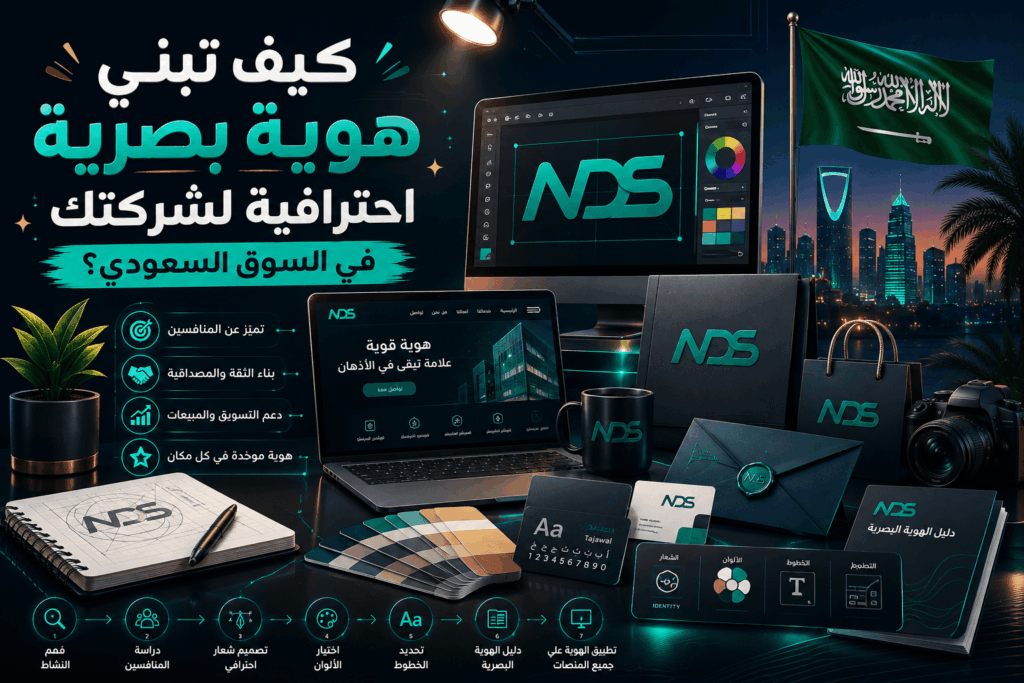 كيف تبني هوية بصرية احترافية لشركتك في السوق السعودي؟