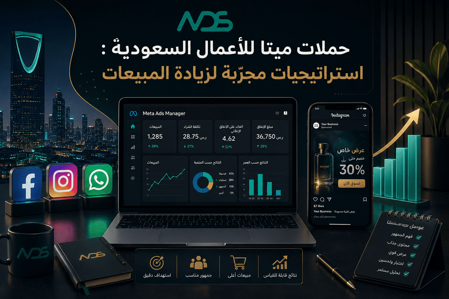 حملات ميتا للأعمال السعودية : استراتيجيات مجرّبة لزيادة المبيعات